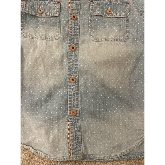 Matilda Jane x Joanna Gaines Boys Home for Dinner Chambray Button Down, sz 6 - Picture 2 of 5